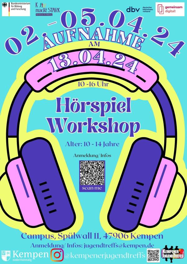 Plakat zum Hörspiel-Workshop Plakat zum Hörspiel-Workshop