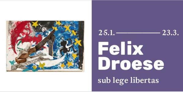 Felix Droese, sub lege libertas, Einladungskarte, Ausstellung im Städtischen Kramer-Museum Kempen Felix Droese, sub lege libertas, Einladungskarte, Ausstellung im Städtischen Kramer-Museum Kempen