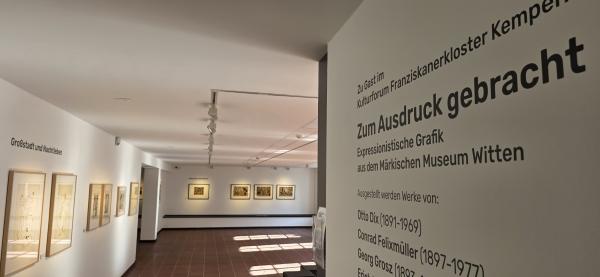 Detail aus der Sonderausstellung "Zum Ausdruck gebracht", © Bettina Klapheck, Kulturamt Kempen