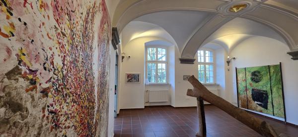 Ausstellung Felix Dröse - Intervention an der Klosterpforte, © Bettina Klapheck, Kulturamt Kempen