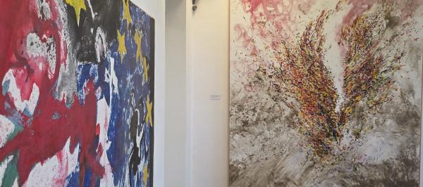 Ausstellung Felix Dröse - Intervention an der Klosterpforte, © Bettina Klapheck, Kulturamt Kempen