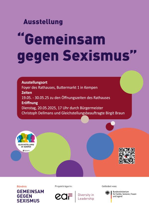 Plakat Gemeinsam gegen Sexismus